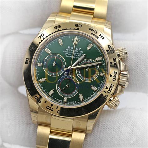 the rolex daytona green dial 116508|rolex daytona green dial price.